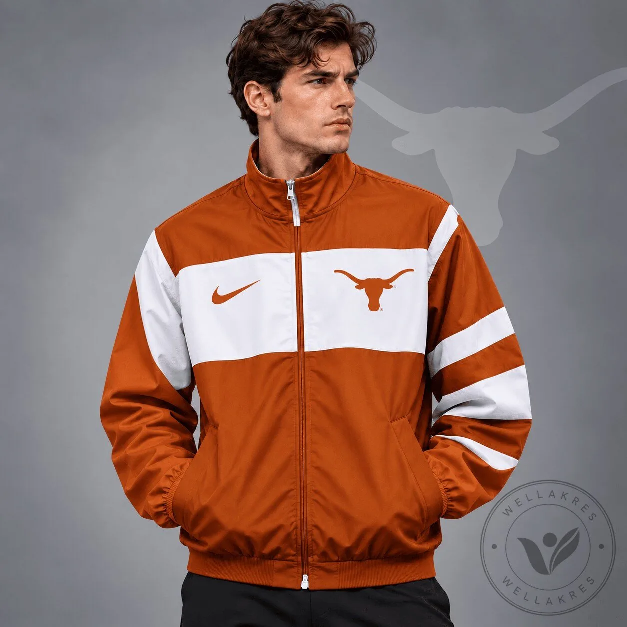 Texas Longhorns Nike Sideline Colorblock Full Zip Jacket