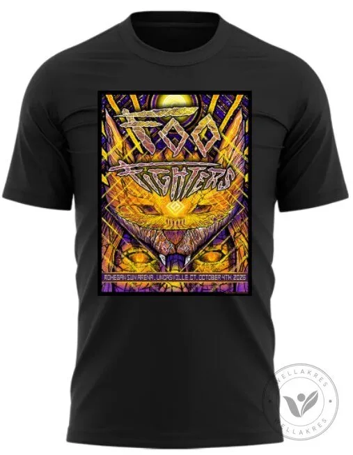 Foo Fighters Mohegan Sun Arena Uncasville Connecticut Concert Tour T-Shirt 8 Foo Fighters Mohegan Sun Arena Uncasville Connecticut Concert Tour T-Shirt