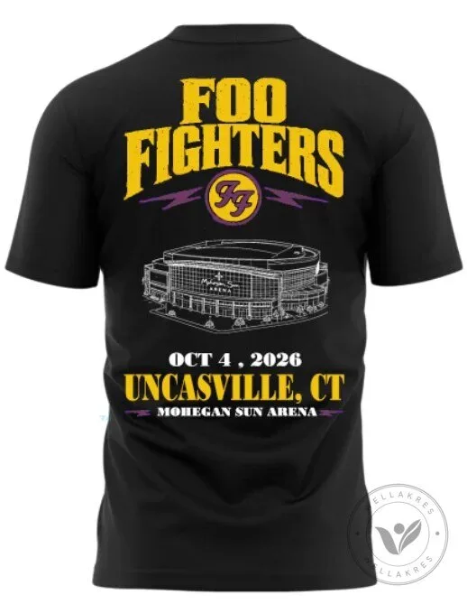 Foo Fighters Mohegan Sun Arena Uncasville Connecticut Concert Tour T-Shirt 9 Foo Fighters Mohegan Sun Arena Uncasville Connecticut Concert Tour T-Shirt