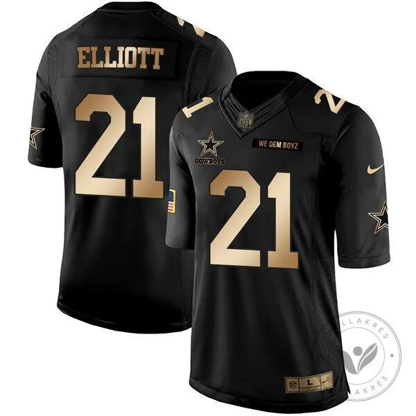 Dak Prescott Dallas Cowboys Black Gold Collection Football Jersey 56 Dak Prescott Dallas Cowboys Black Gold Collection Football Jersey