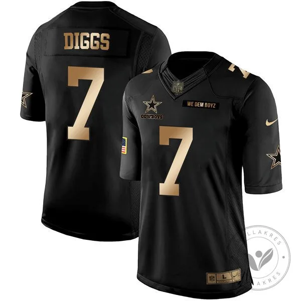 Dak Prescott Dallas Cowboys Black Gold Collection Football Jersey 57 Dak Prescott Dallas Cowboys Black Gold Collection Football Jersey