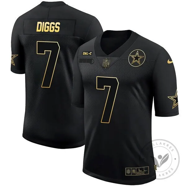 Dak Prescott Dallas Cowboys Black Gold Collection Football Jersey 63 Dak Prescott Dallas Cowboys Black Gold Collection Football Jersey