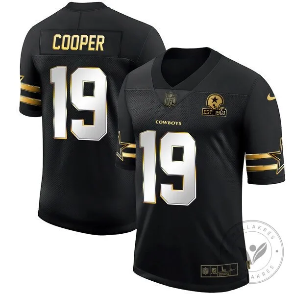 Dak Prescott Dallas Cowboys Black Gold Collection Football Jersey 66 Dak Prescott Dallas Cowboys Black Gold Collection Football Jersey
