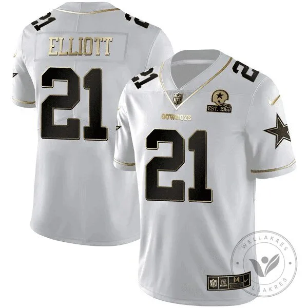 Dak Prescott Dallas Cowboys Black Gold Collection Football Jersey 74 Dak Prescott Dallas Cowboys Black Gold Collection Football Jersey