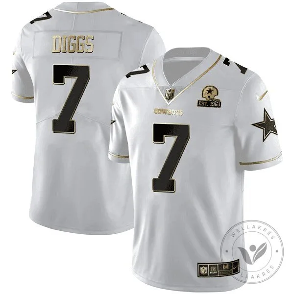 Dak Prescott Dallas Cowboys Black Gold Collection Football Jersey 75 Dak Prescott Dallas Cowboys Black Gold Collection Football Jersey