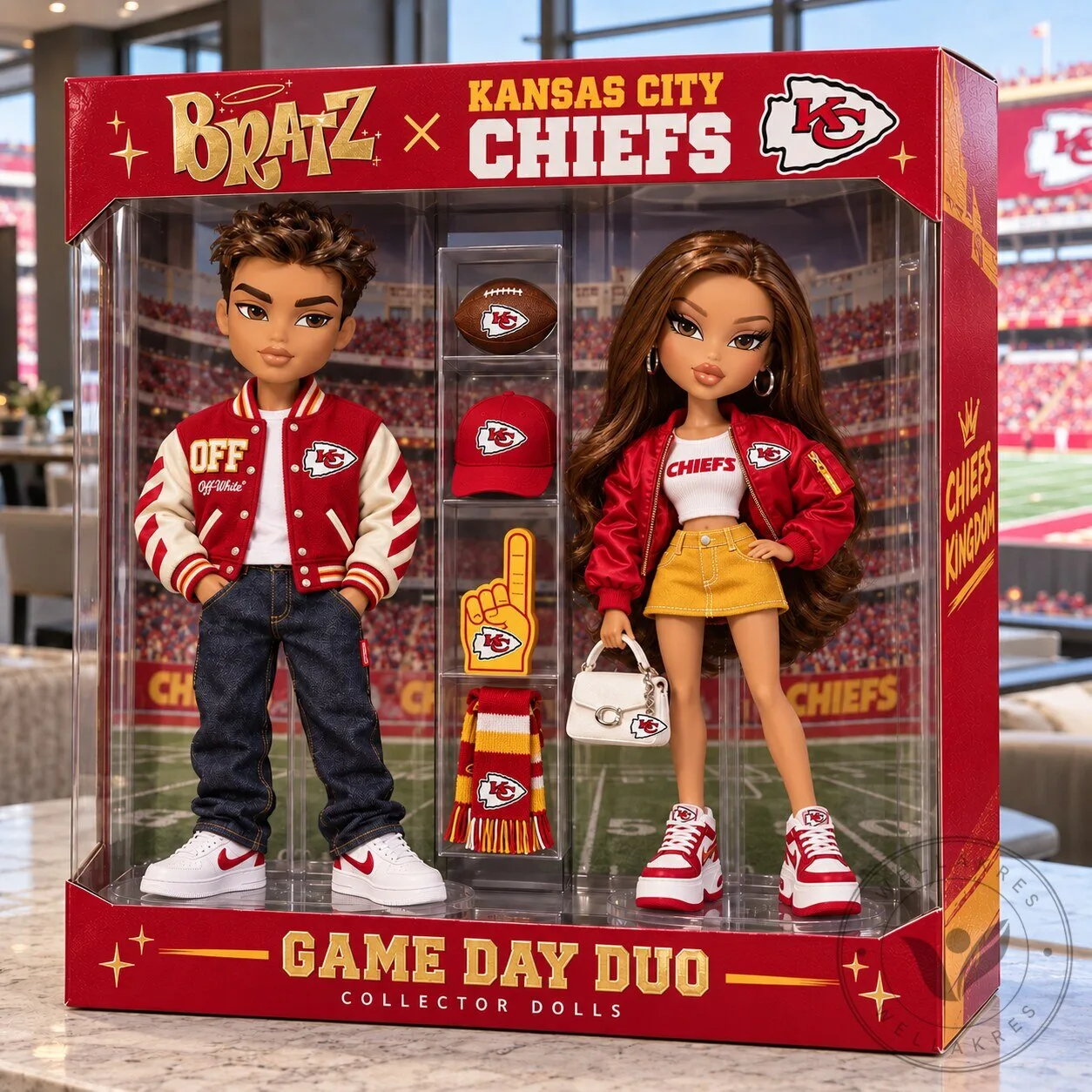 Bratz x Kansas City Chiefs Game Day Duo Collector Dolls Set
