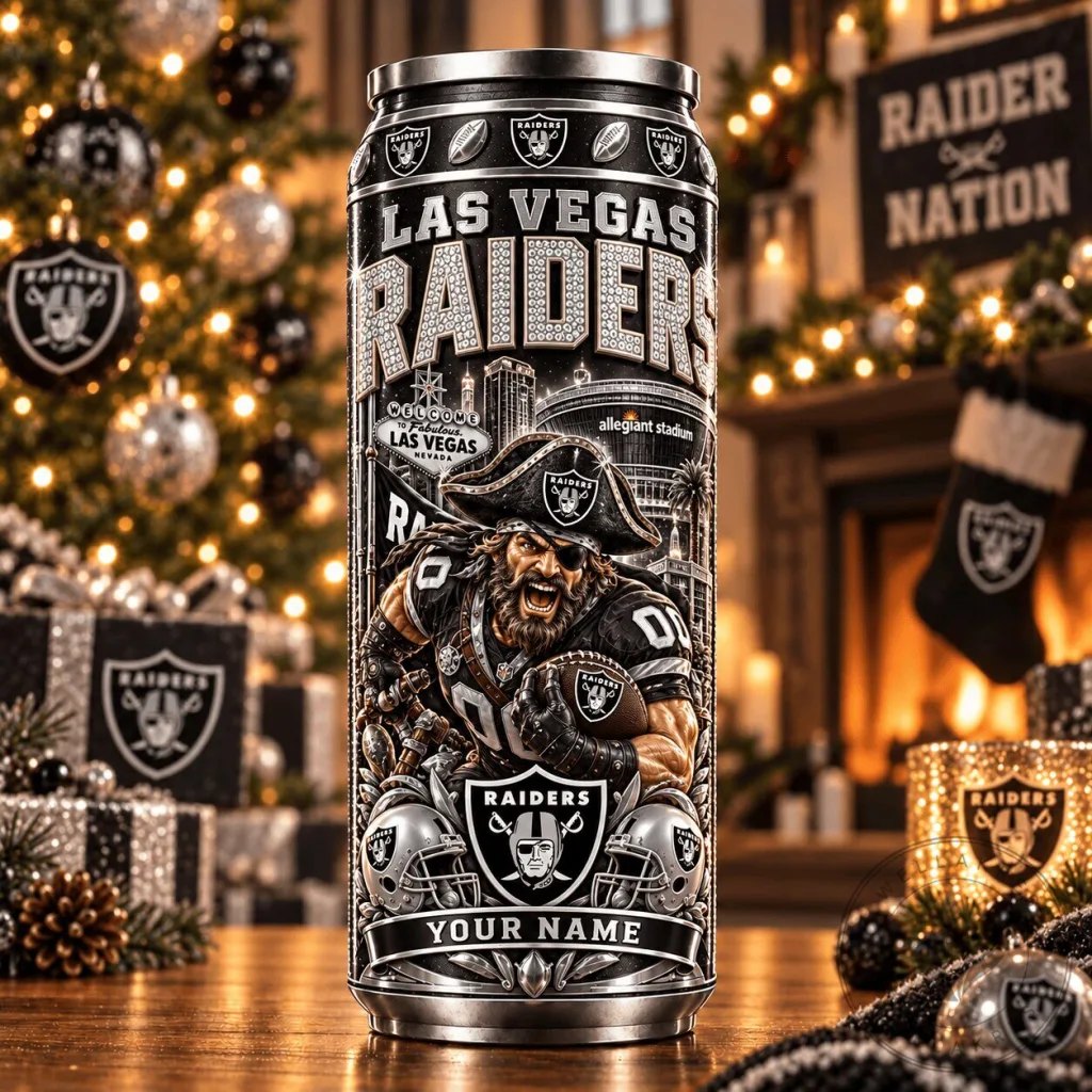 Las Vegas Raiders NFL Football Team Personalized Can Tumbler Las Vegas Raiders NFL Football Team Personalized Can Tumbler
