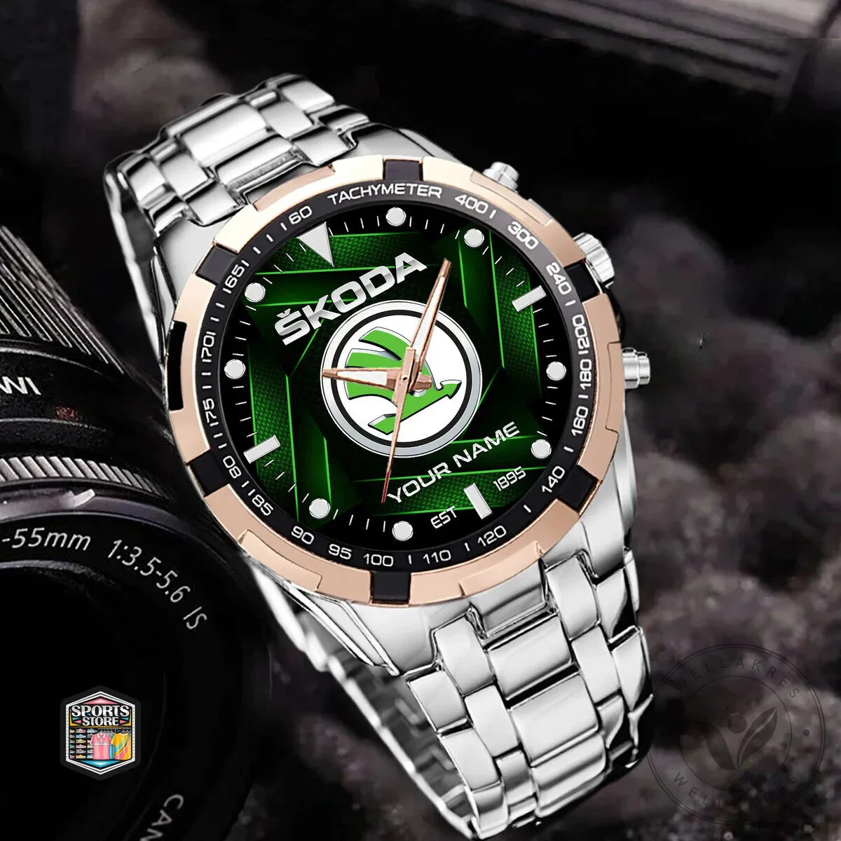 Elegant Fashion Design Stainless Steel Watch by Skoda with Custom Name Options 12 Elegant Fashion Design Stainless Steel Watch by Skoda with Custom Name Options