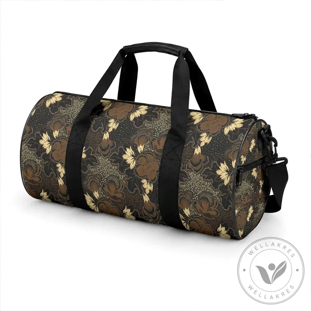 Javanese Batik Semen Duffle Bag Traditional Indonesian Floral Pattern 9 Javanese Batik Semen Duffle Bag Traditional Indonesian Floral Pattern
