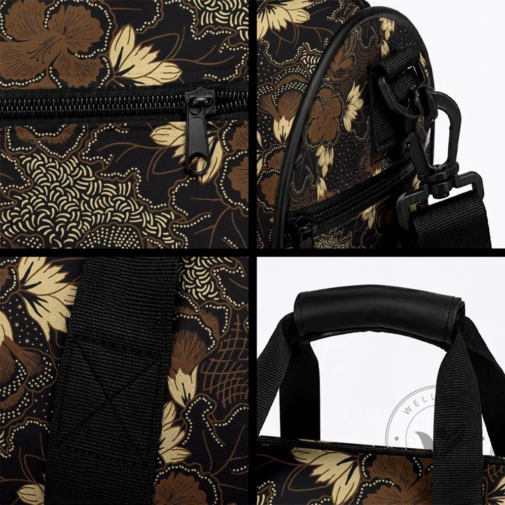 Javanese Batik Semen Duffle Bag Traditional Indonesian Floral Pattern 10 Javanese Batik Semen Duffle Bag Traditional Indonesian Floral Pattern