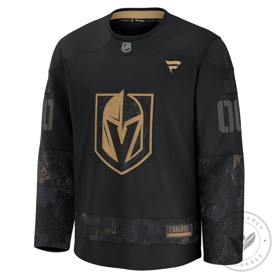 Vegas Golden Knights Military Appreciation Black Hockey Jersey