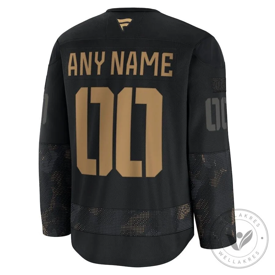 Vegas Golden Knights Military Appreciation Black Hockey Jersey 7 Vegas Golden Knights Military Appreciation Black Hockey Jersey