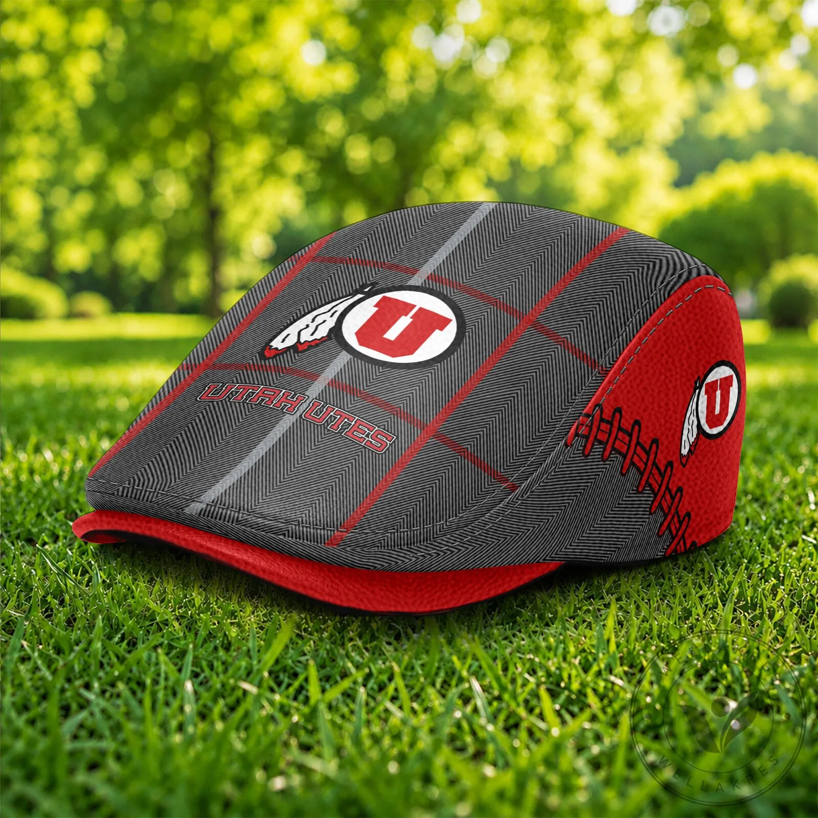 Utah Utes NCAA Flat Cap, Golf Ivy Cap for Men and Women 4 Utah Utes NCAA Flat Cap, Golf Ivy Cap for Men and Women