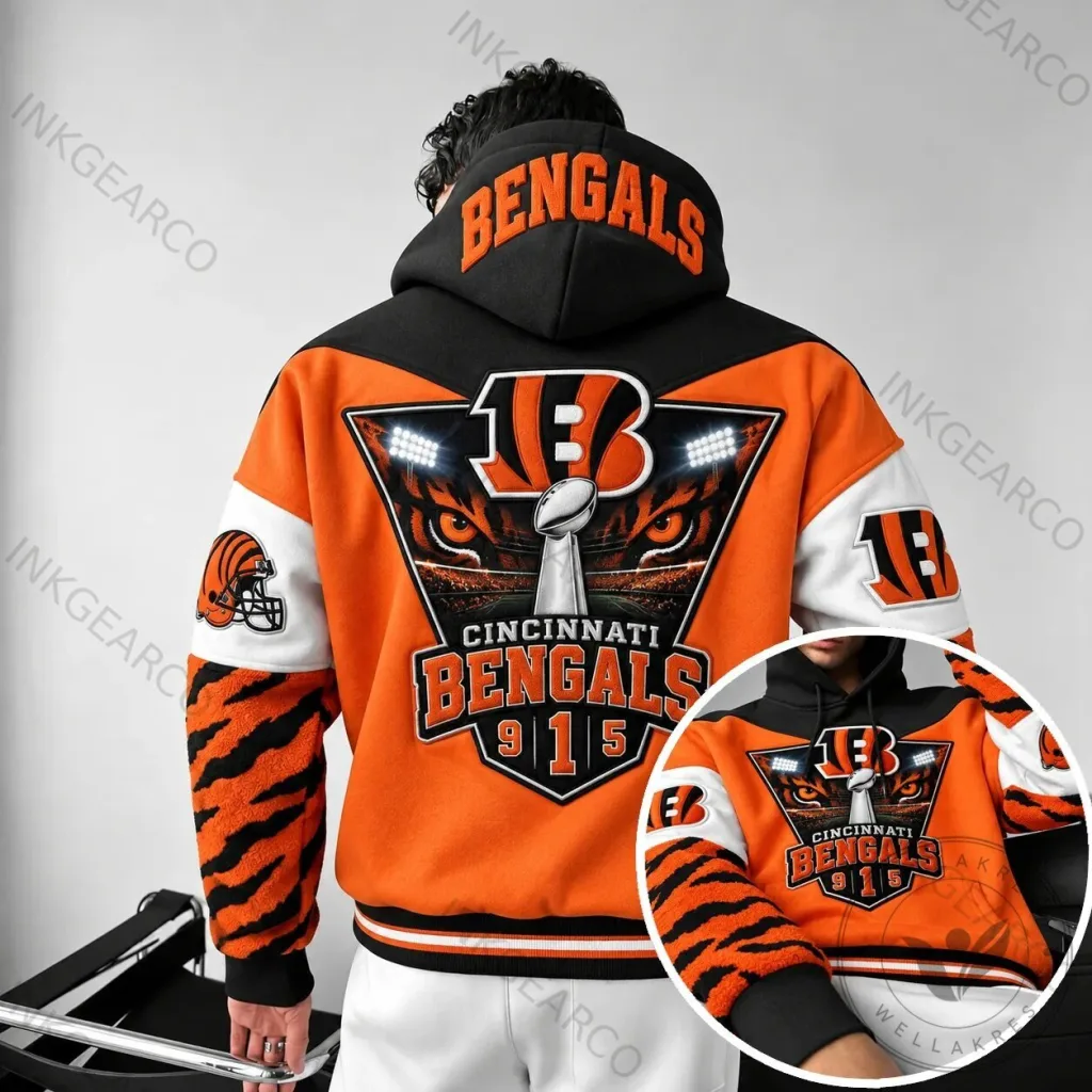 Cincinnati Bengals Football Team American Football Hoodie 24 Cincinnati Bengals Football Team American Football Hoodie