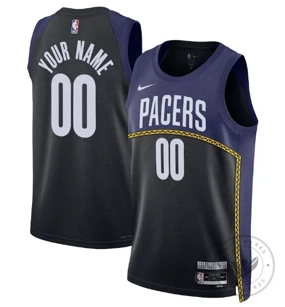 Indiana Pacers City Edition 2022-2023 Custom Black Basketball Jersey 1 Indiana Pacers City Edition 2022-2023 Custom Black Basketball Jersey