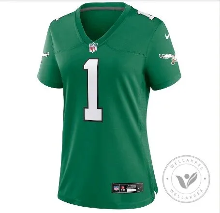 Philadelphia Eagles Kelly Green Womens Football Jersey