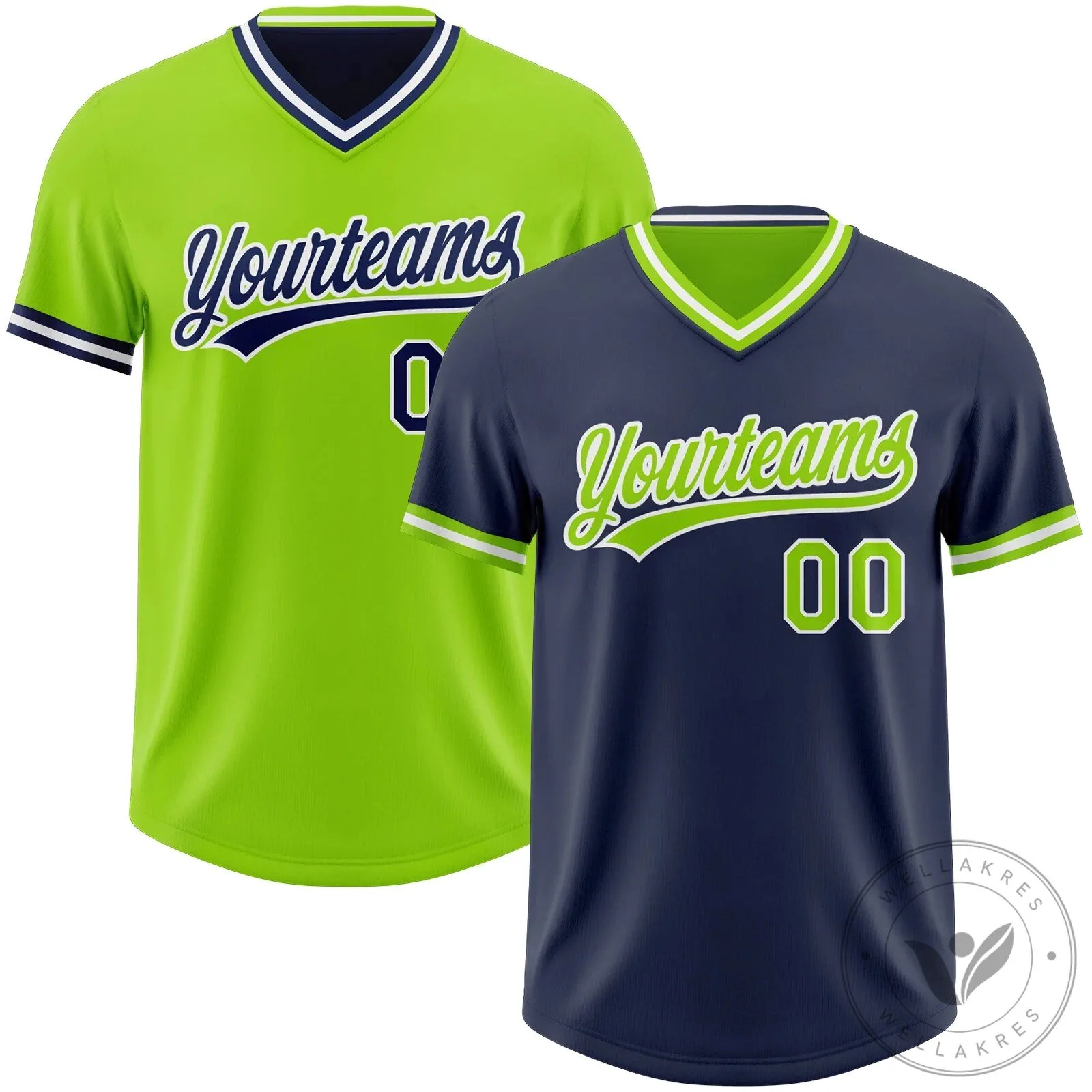 Custom Reversible Baseball Jersey Shirt with Your Team Name and Number
