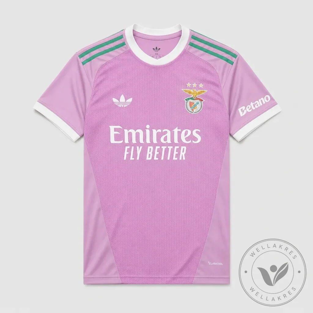 Benfica Soccer Club 2026-2027 Goalkeeper Pink Short Sleeve Jersey