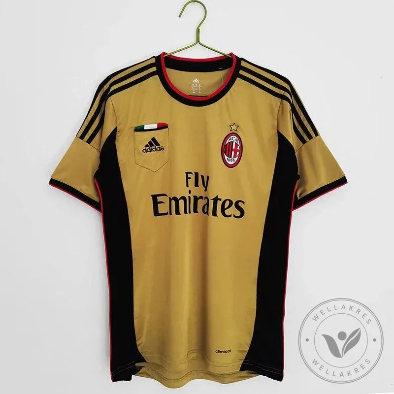 AC Milan Golden Goalkeeper 2013-2014 Retro Football Jersey 5 AC Milan Golden Goalkeeper 2013-2014 Retro Football Jersey
