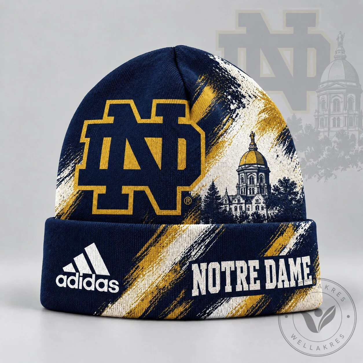 Notre Dame Fighting Irish NCAA Varsity Brushstroke Knit Cuff Beanie Hat
