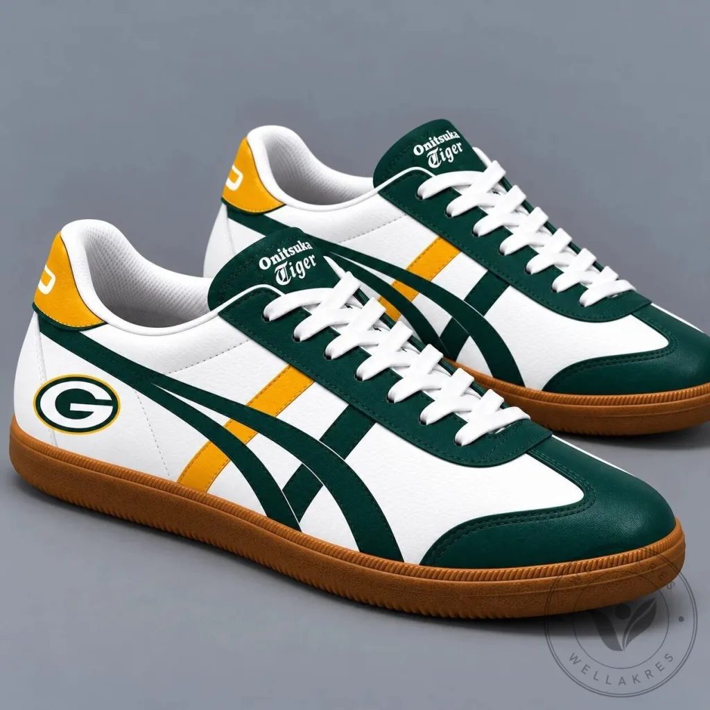Green Bay Packers National Football League Team Pride Onitsuka Tiger Shoes 45 Green Bay Packers National Football League Team Pride Onitsuka Tiger Shoes