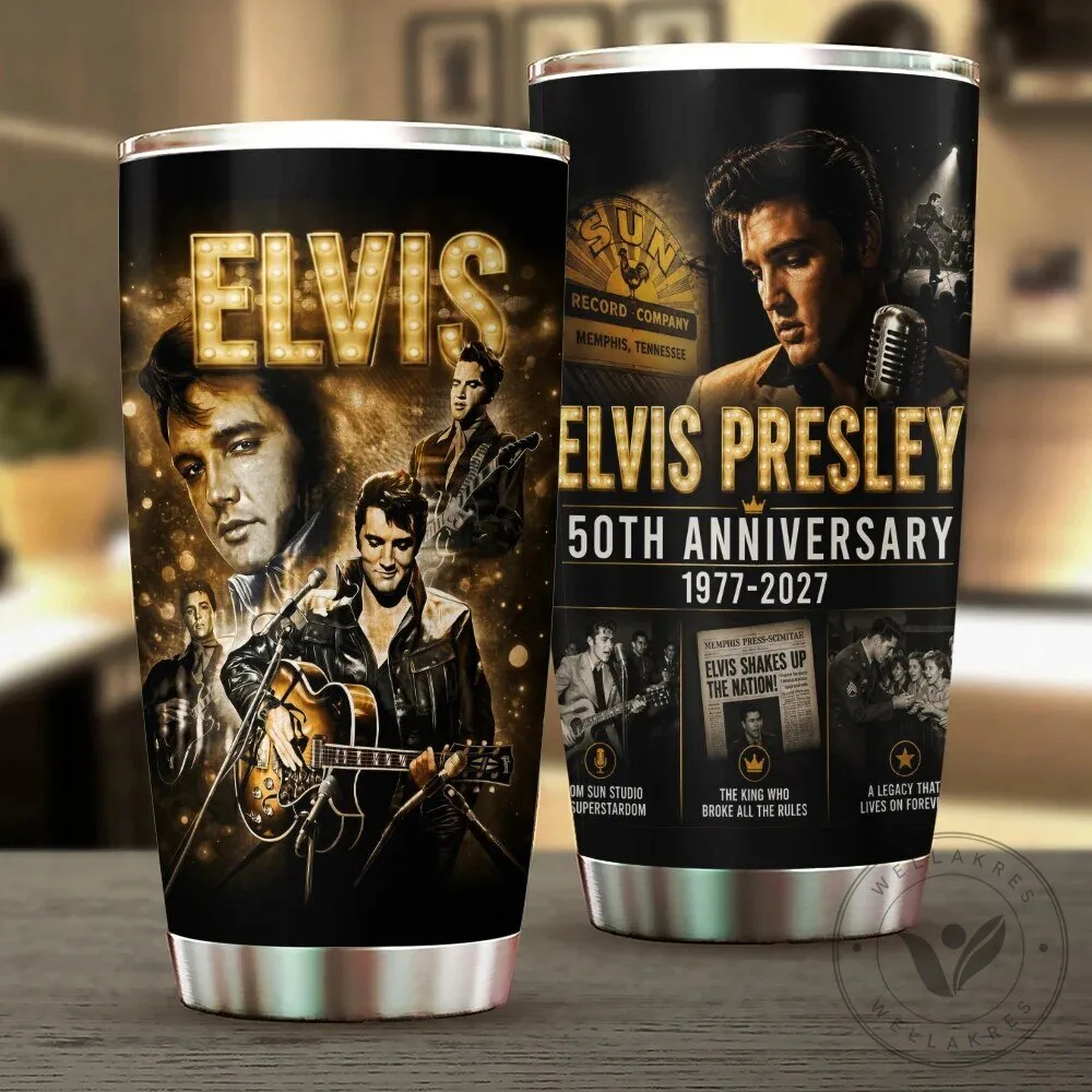 Elvis Presley 50th Anniversary 1977-2027 Commemorative Tumbler Cup