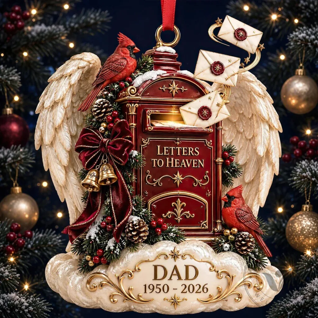 Letters To Heaven Memorial Christmas Ornament Personalized For Dad 15 Letters To Heaven Memorial Christmas Ornament Personalized For Dad