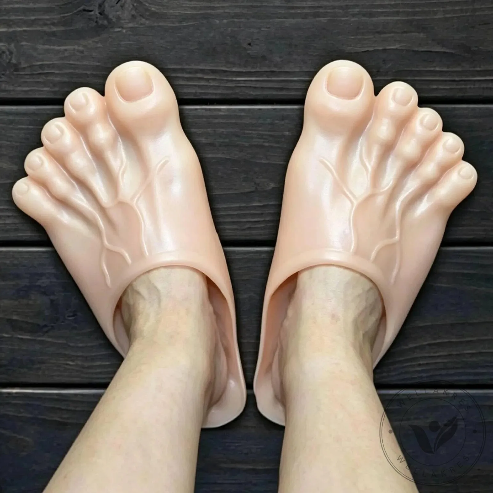 Funny Bare Feet Slippers Halloween Costume Cosplay Shoes