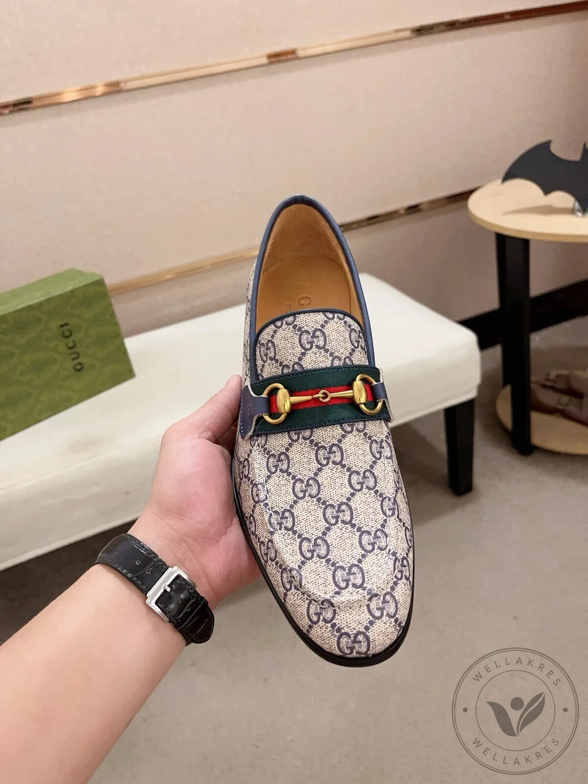 Gucci Monogram Horsebit Loafer Shoes for Men, Luxury Designer Footwear 10 Gucci Monogram Horsebit Loafer Shoes for Men, Luxury Designer Footwear