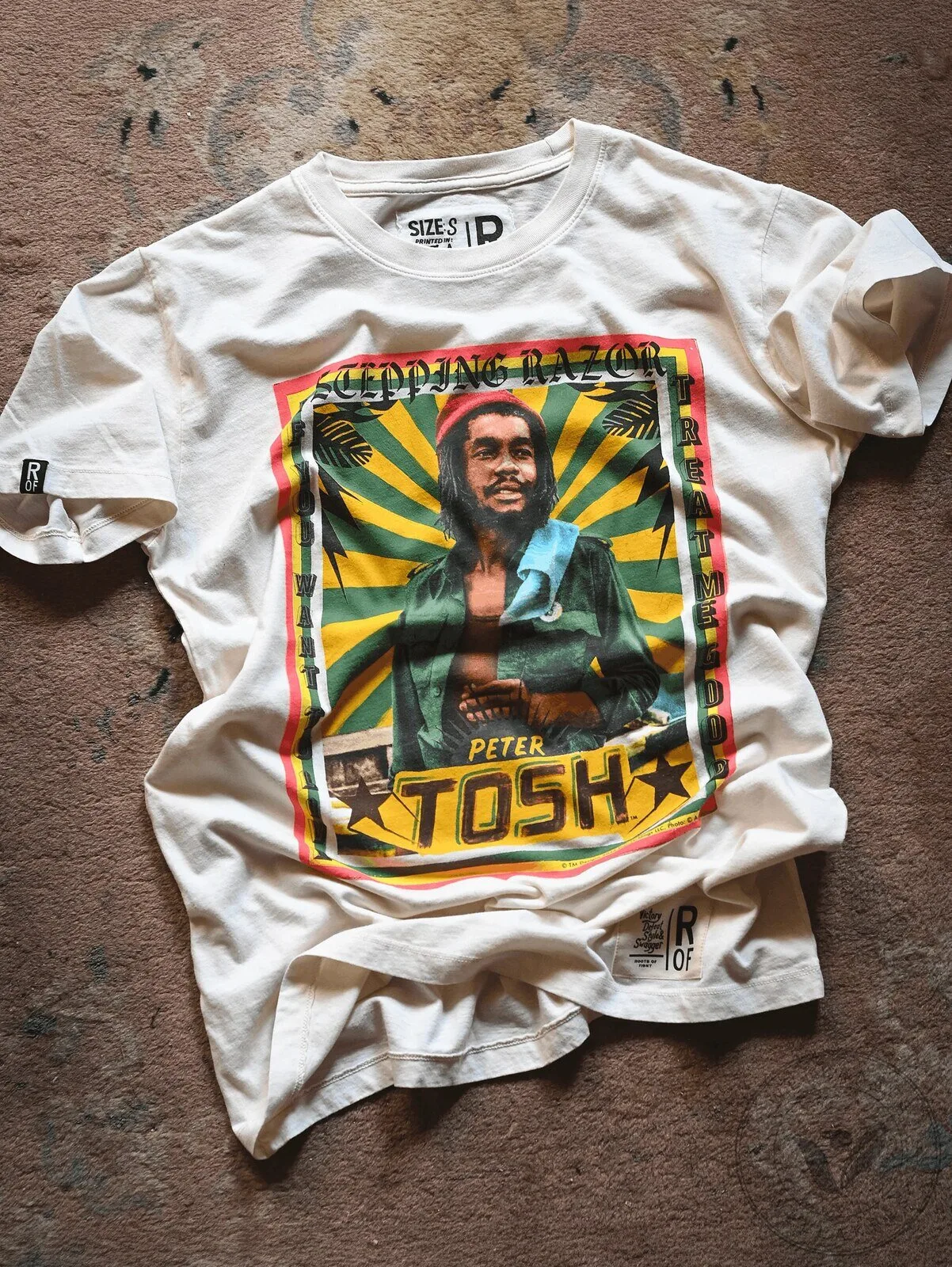 Peter Tosh Stepping Razor Reggae Music Album Cover Art Graphic T-Shirt