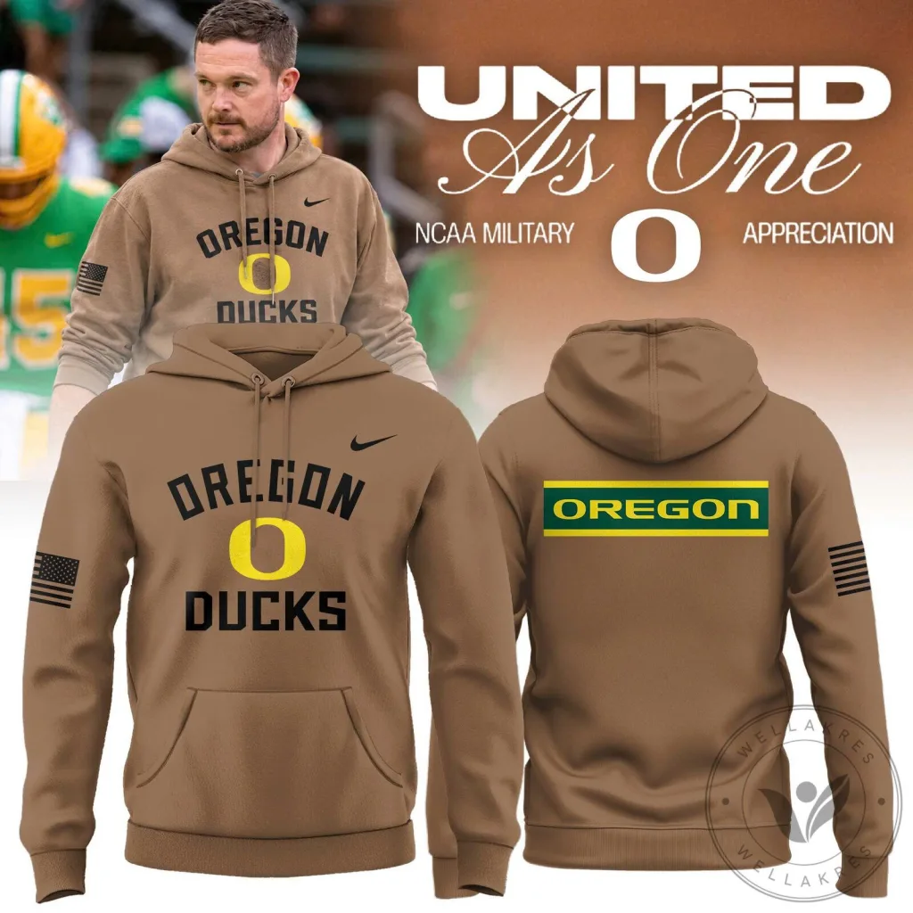 Oregon Ducks Military Appreciation United As One NCAA College Football Hoodie Oregon Ducks Military Appreciation United As One NCAA College Football Hoodie