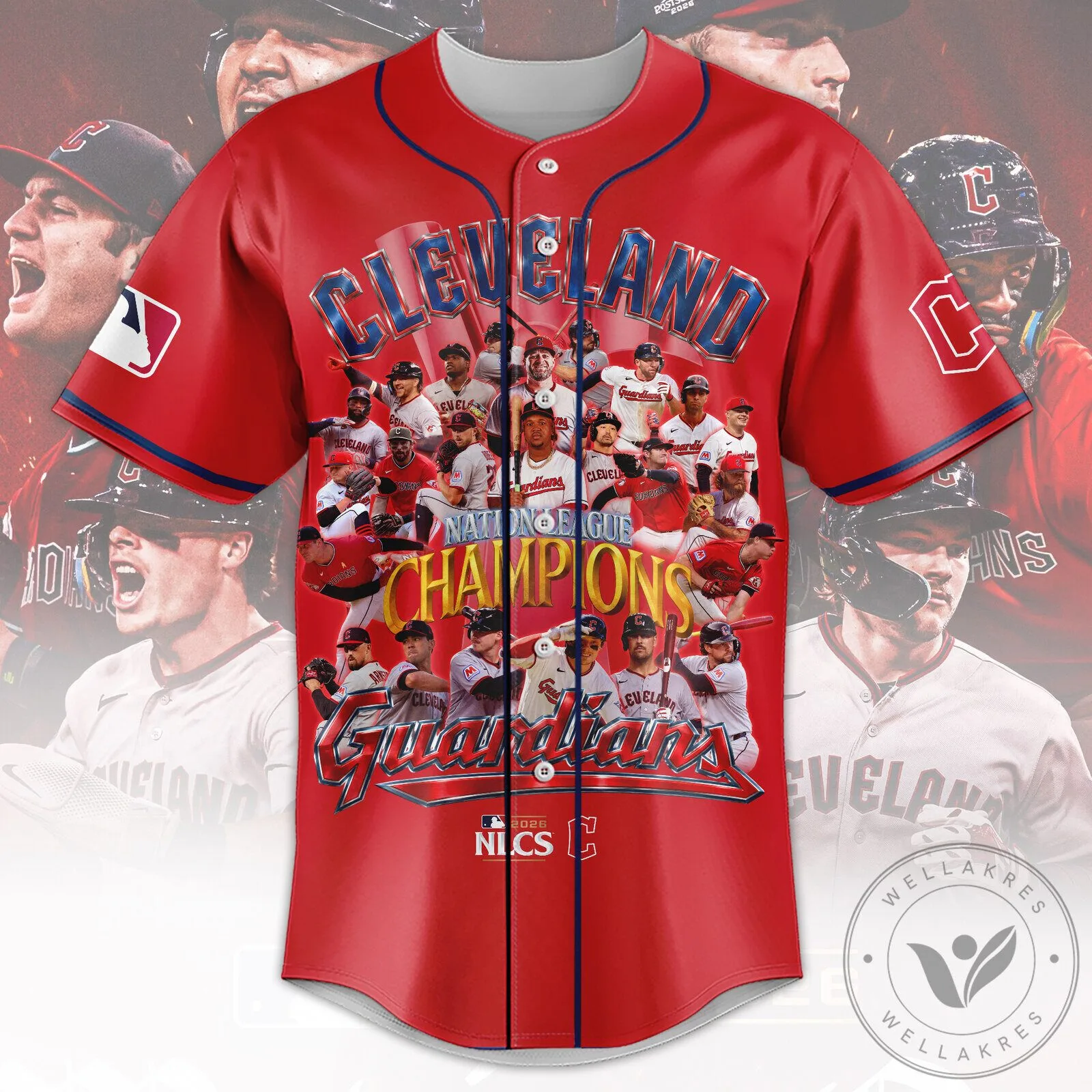 Cleveland Guardians National League Champions Baseball Jersey
