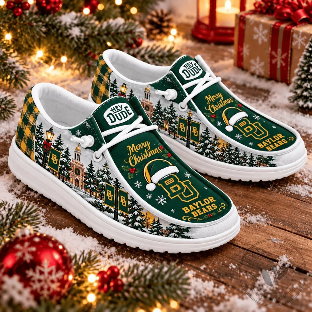 Baylor Bears Christmas Holiday Loafer Shoes Baylor Bears Christmas Holiday Loafer Shoes