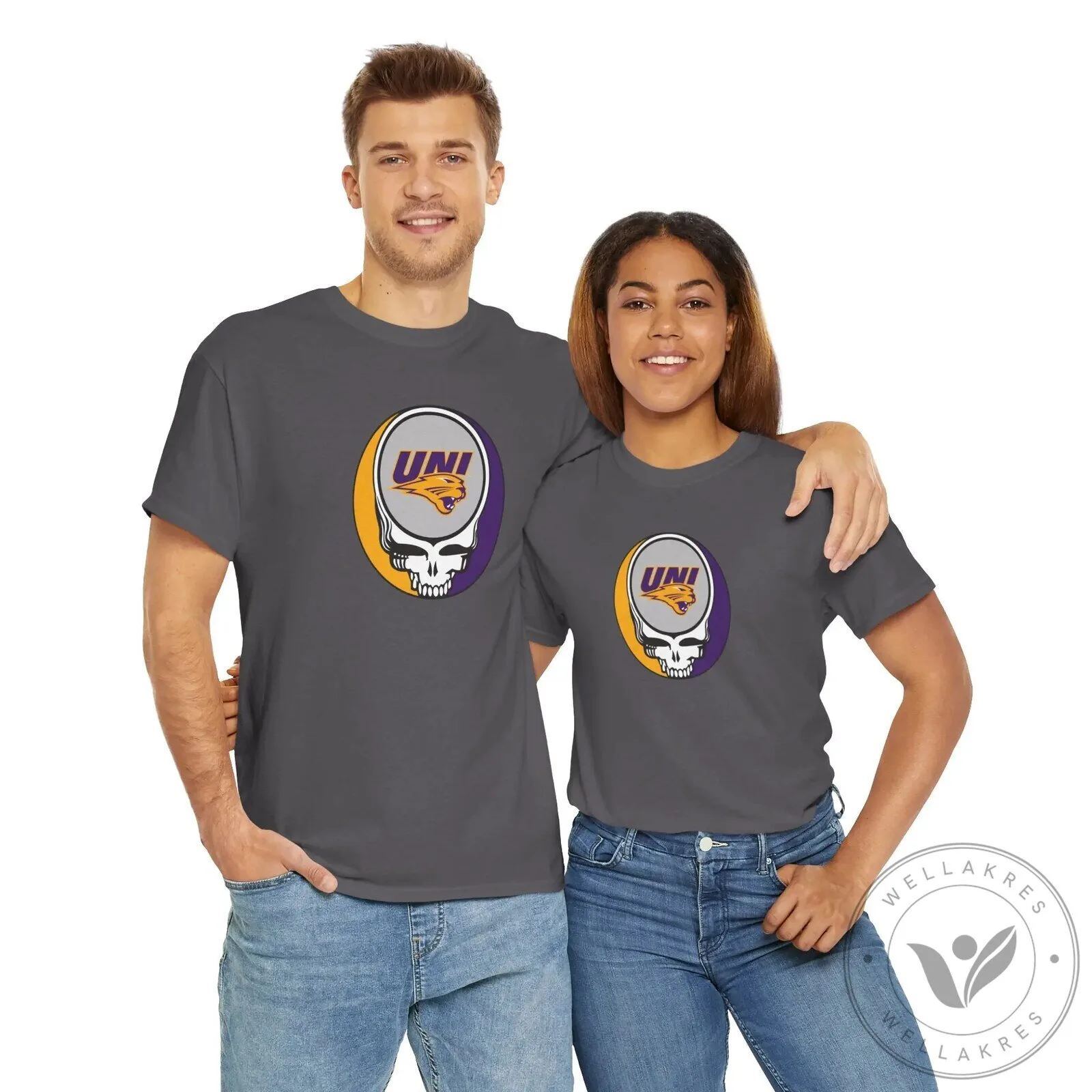 University of Northern Iowa Panthers Grateful Dead Steal Your Face T-Shirt 17 University of Northern Iowa Panthers Grateful Dead Steal Your Face T-Shirt