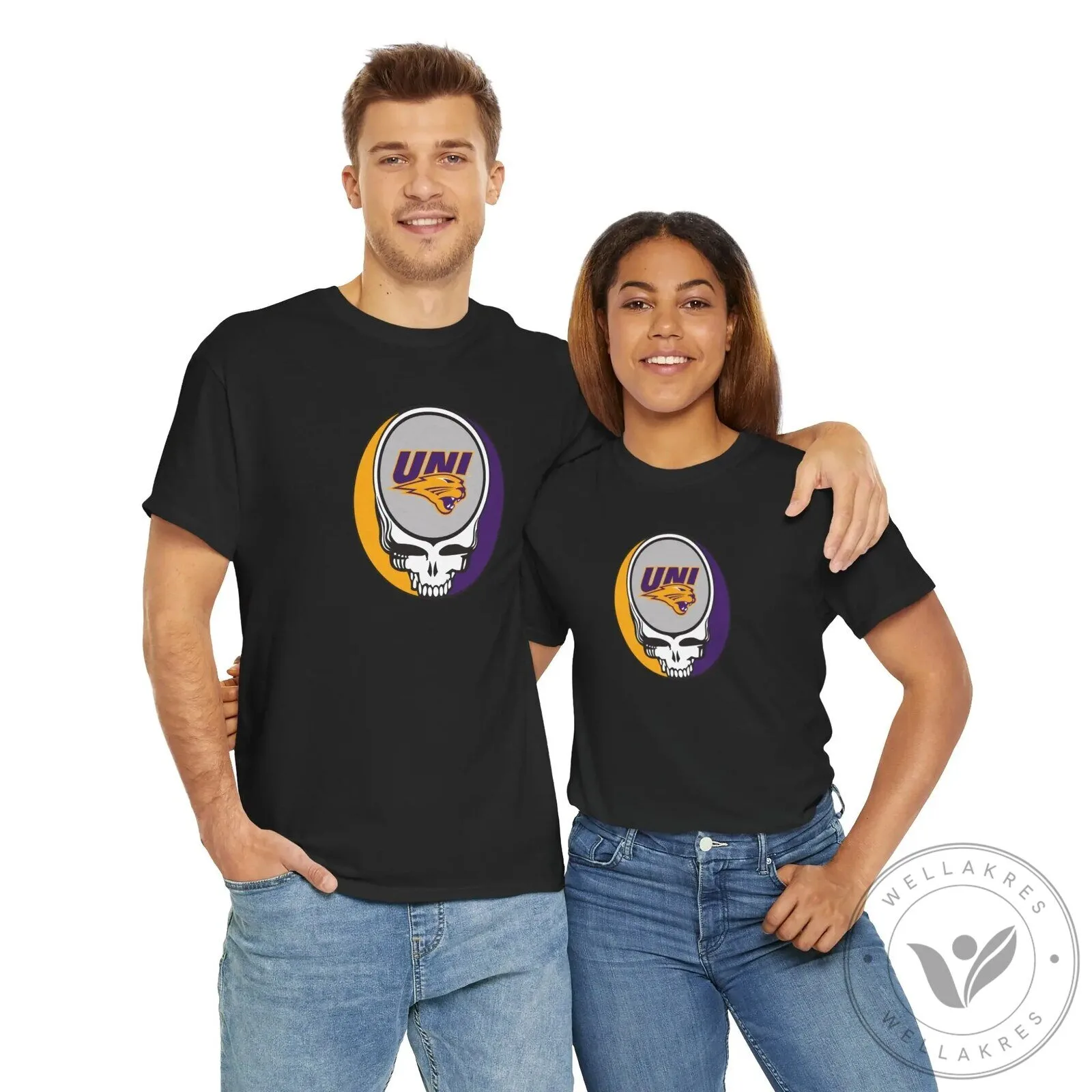 University of Northern Iowa Panthers Grateful Dead Steal Your Face T-Shirt 18 University of Northern Iowa Panthers Grateful Dead Steal Your Face T-Shirt