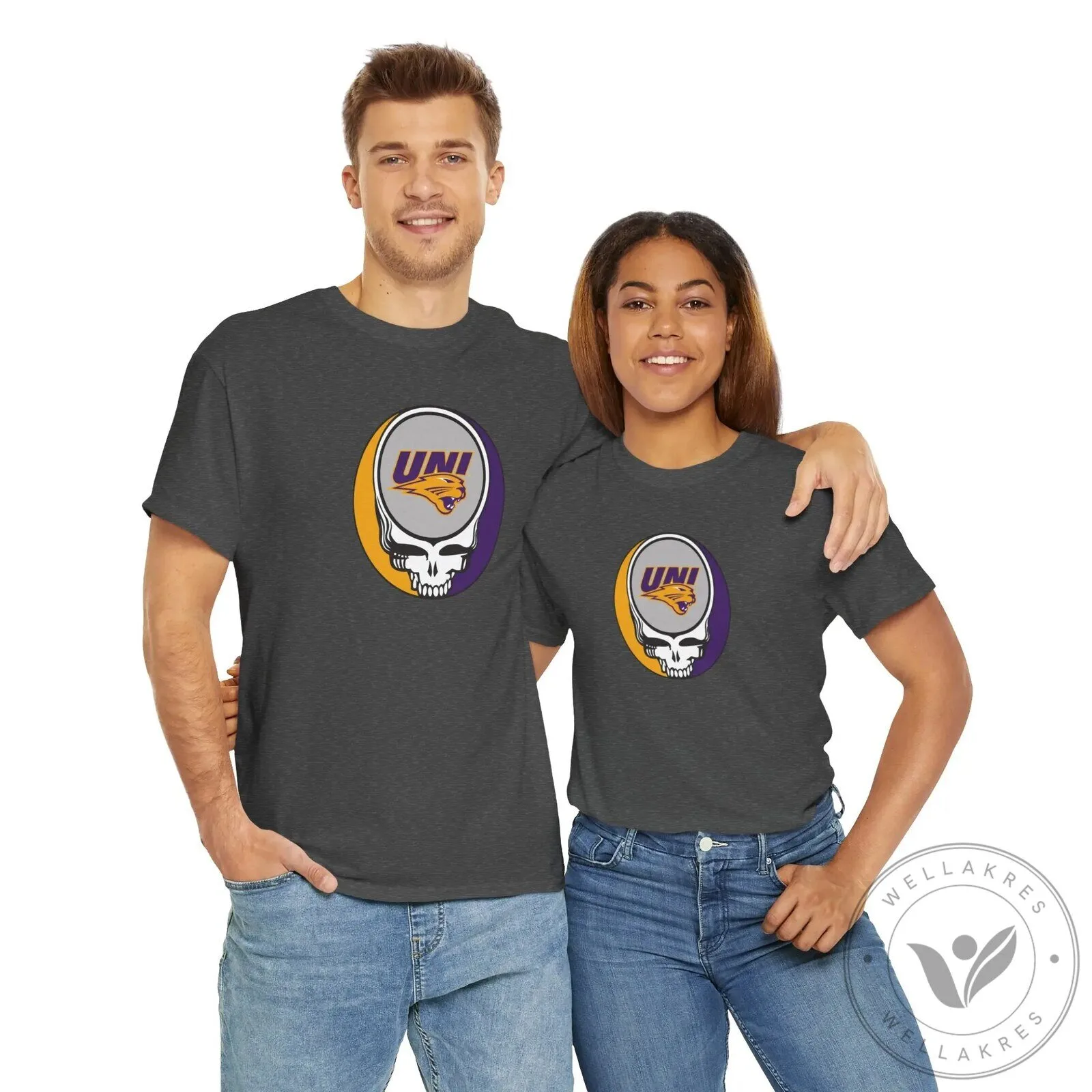 University of Northern Iowa Panthers Grateful Dead Steal Your Face T-Shirt 20 University of Northern Iowa Panthers Grateful Dead Steal Your Face T-Shirt