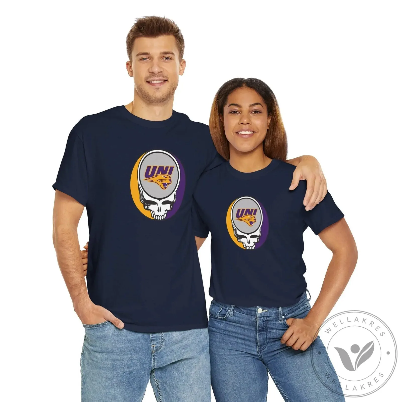 University of Northern Iowa Panthers Grateful Dead Steal Your Face T-Shirt 22 University of Northern Iowa Panthers Grateful Dead Steal Your Face T-Shirt