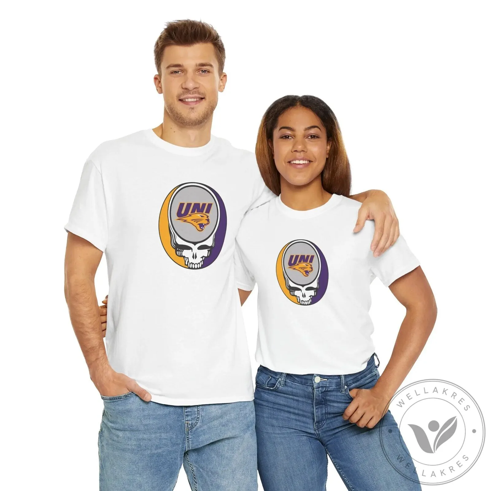 University of Northern Iowa Panthers Grateful Dead Steal Your Face T-Shirt 23 University of Northern Iowa Panthers Grateful Dead Steal Your Face T-Shirt