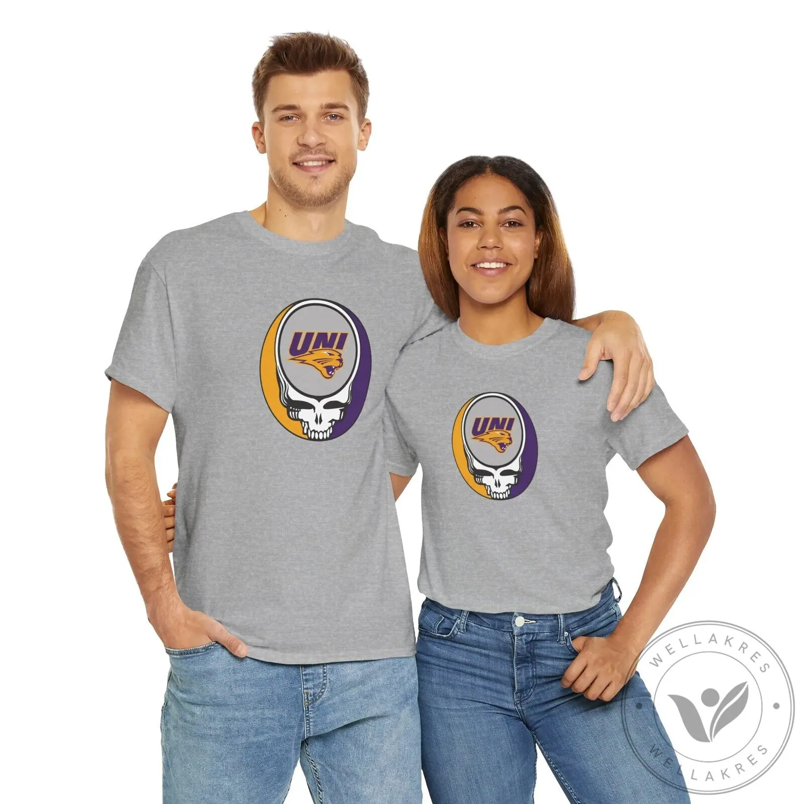 University of Northern Iowa Panthers Grateful Dead Steal Your Face T-Shirt 24 University of Northern Iowa Panthers Grateful Dead Steal Your Face T-Shirt