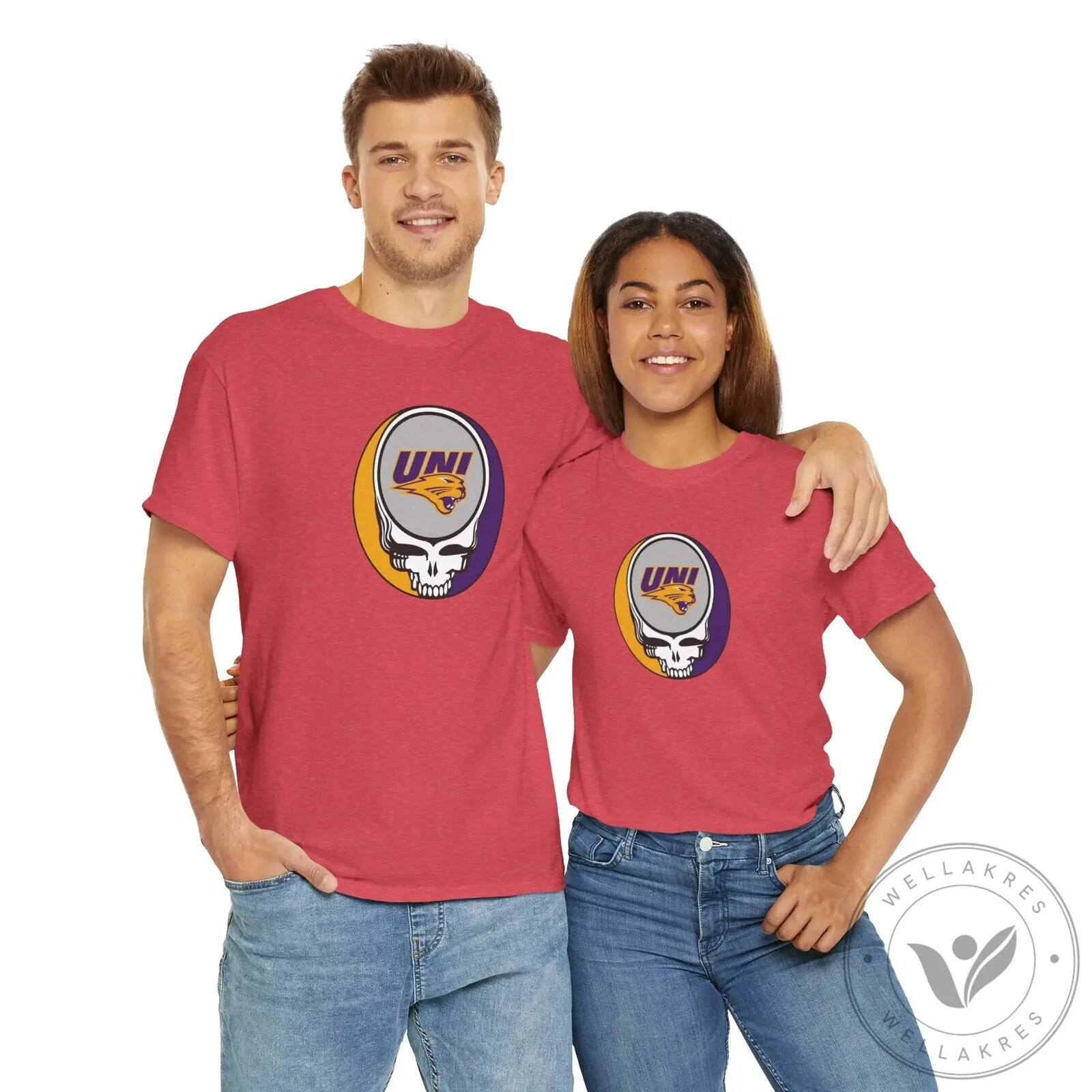 University of Northern Iowa Panthers Grateful Dead Steal Your Face T-Shirt 25 University of Northern Iowa Panthers Grateful Dead Steal Your Face T-Shirt