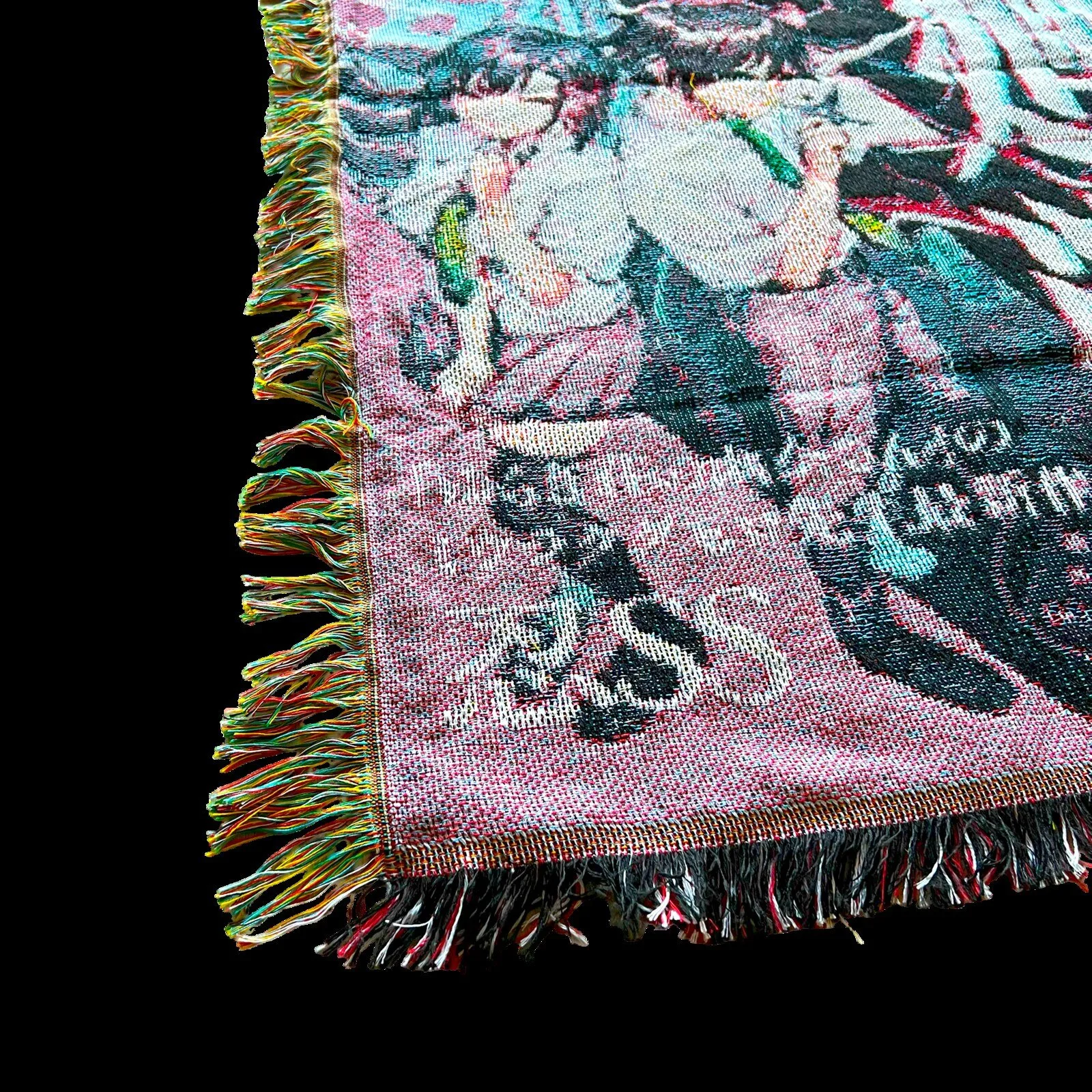 Jujutsu Kaisen Satoru Gojo Manga Cover Art Fringed Woven Throw Blanket 8 Jujutsu Kaisen Satoru Gojo Manga Cover Art Fringed Woven Throw Blanket
