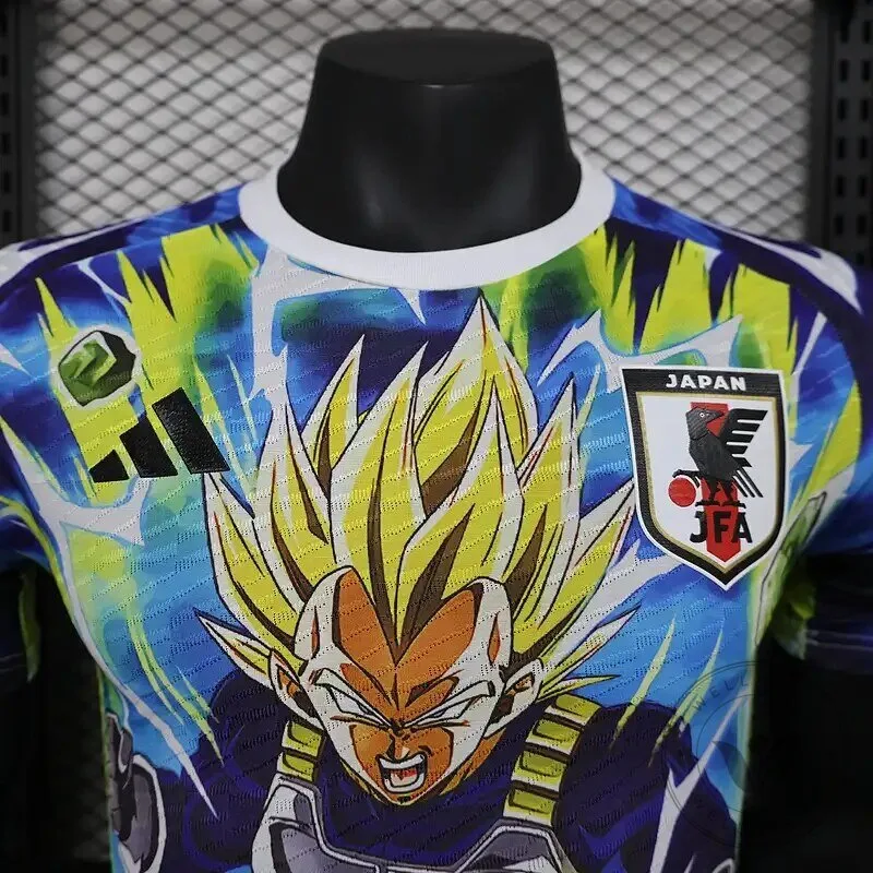 Dragon Ball Z Vegeta Super Saiyan Japan Soccer Jersey 15 Dragon Ball Z Vegeta Super Saiyan Japan Soccer Jersey