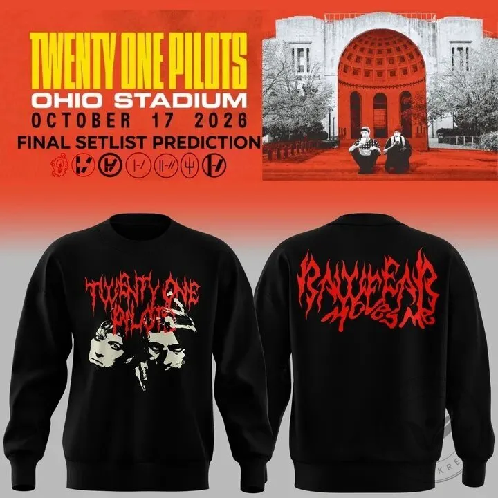 Twenty One Pilots Ohio Stadium Tour Final Setlist Prediction Sweatshirt