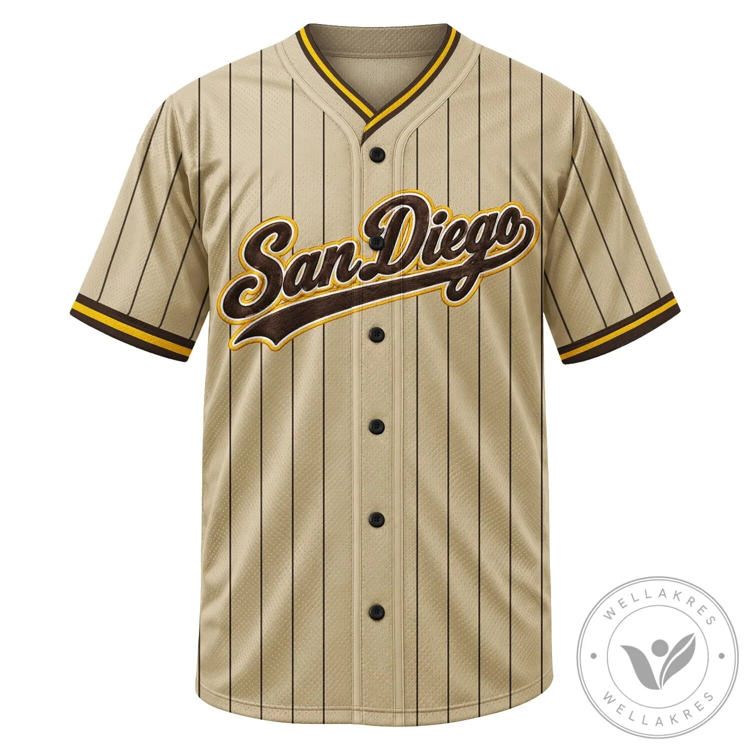 San Diego Pinstripe Baseball Jersey 16 San Diego Pinstripe Baseball Jersey
