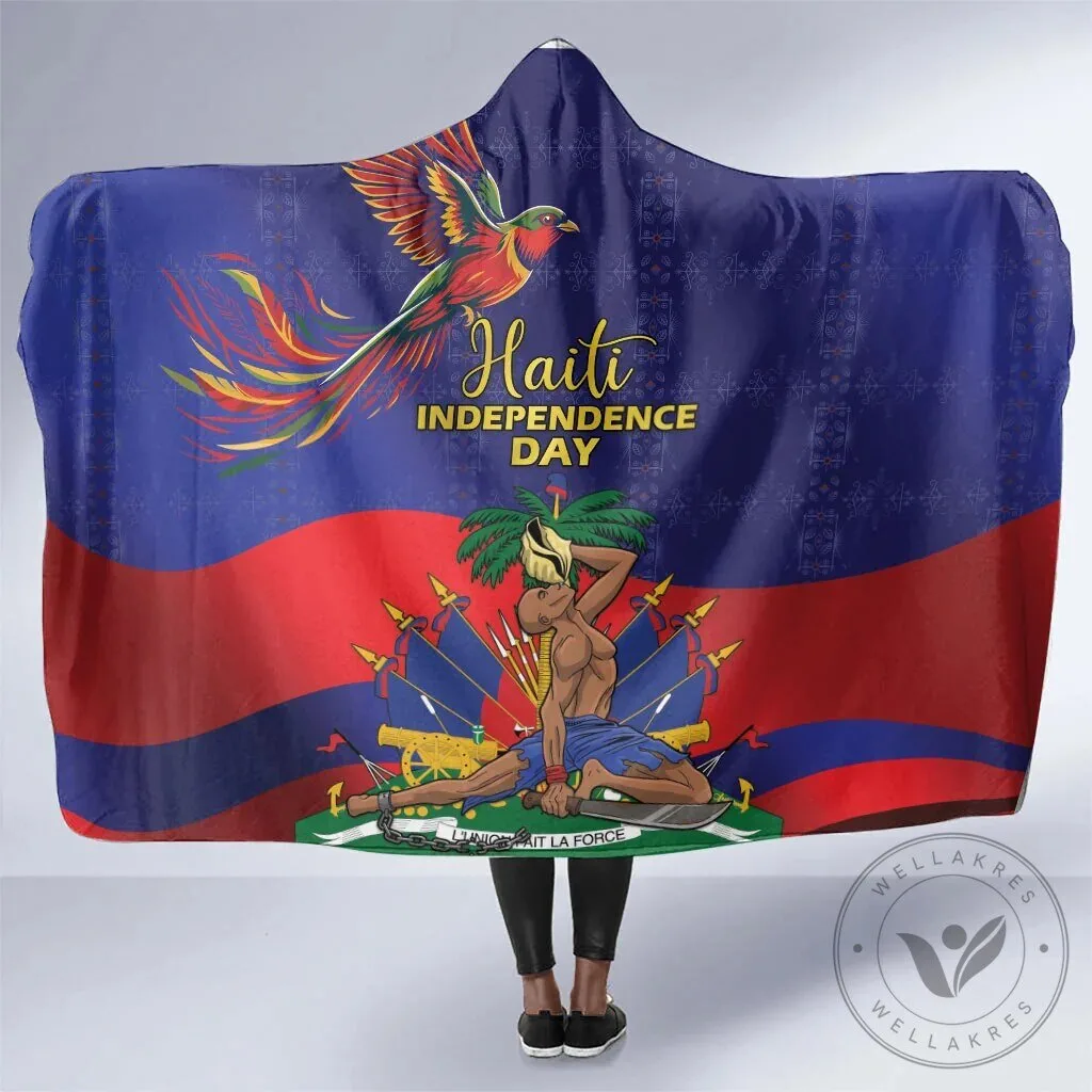 Haiti Independence Day Freedom Heritage Hooded Blanket