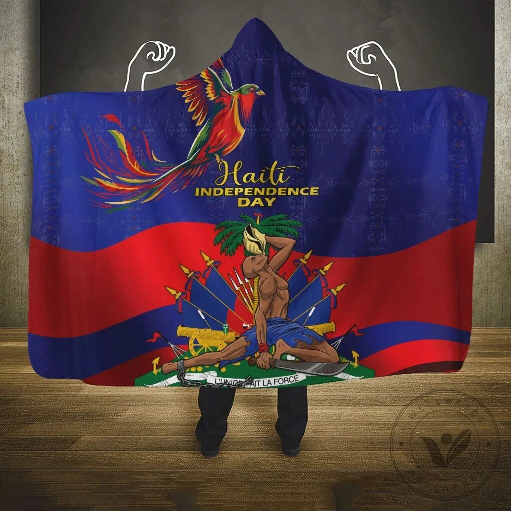 Haiti Independence Day Freedom Heritage Hooded Blanket 8 Haiti Independence Day Freedom Heritage Hooded Blanket