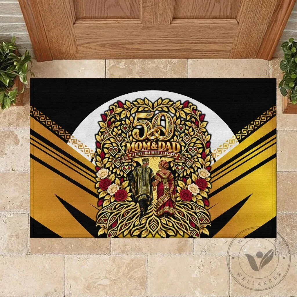 African American 50th Wedding Anniversary Mom and Dad Love That Built A Legacy Doormat 8 African American 50th Wedding Anniversary Mom and Dad Love That Built A Legacy Doormat