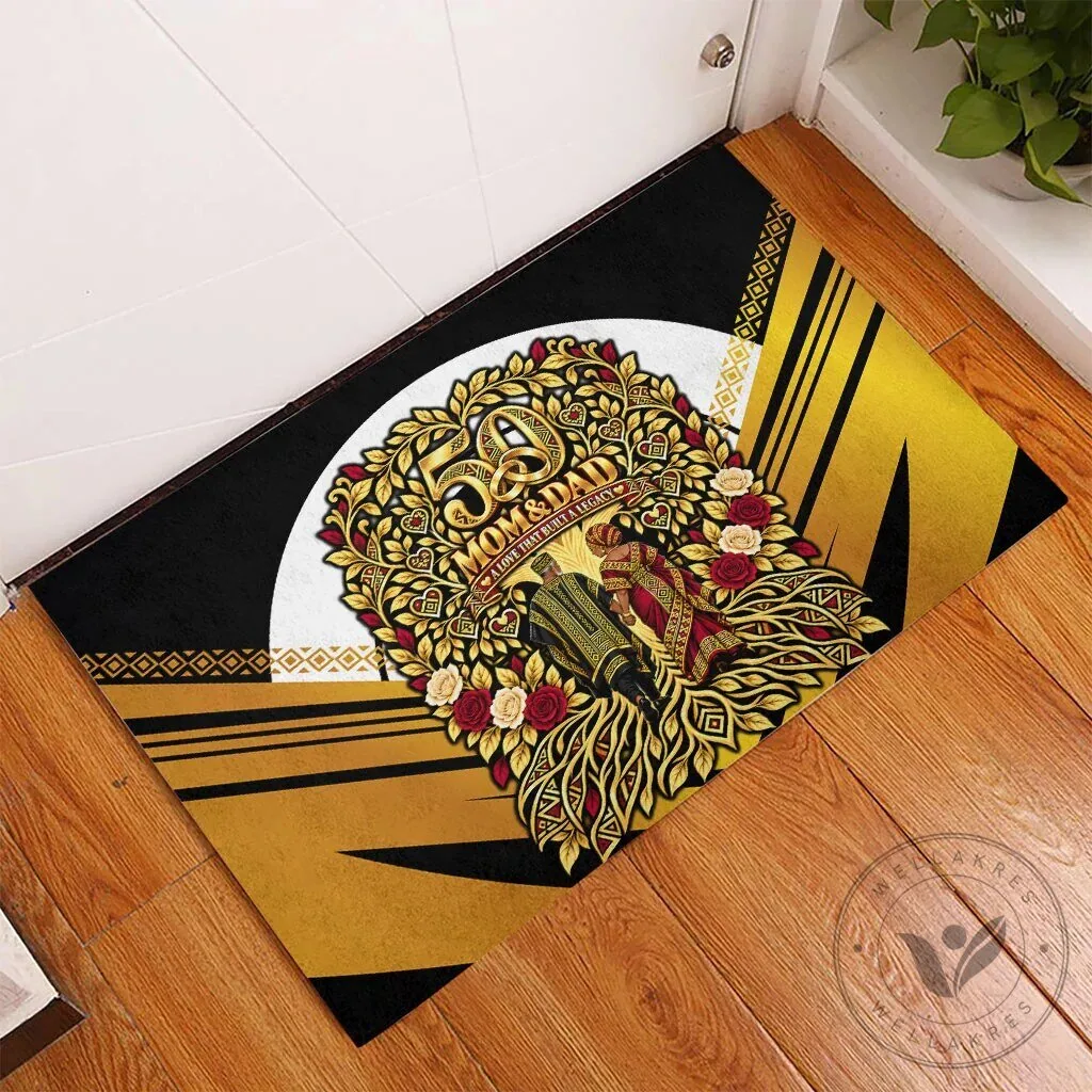 African American 50th Wedding Anniversary Mom and Dad Love That Built A Legacy Doormat 9 African American 50th Wedding Anniversary Mom and Dad Love That Built A Legacy Doormat