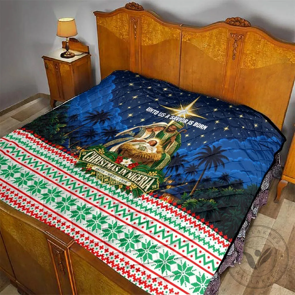 Christmas in Nigeria Nativity Scene Jesus Christ Quilted Blanket 11 Christmas in Nigeria Nativity Scene Jesus Christ Quilted Blanket