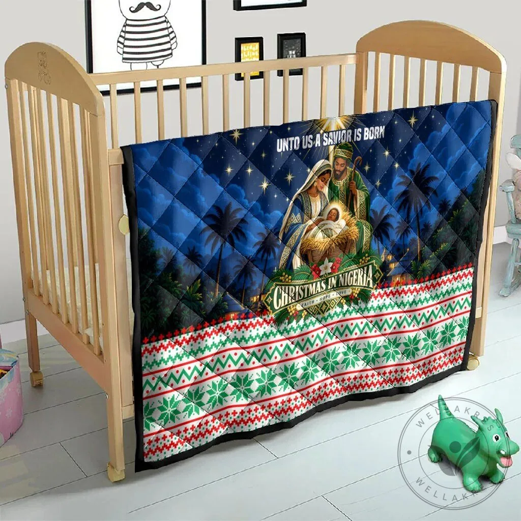 Christmas in Nigeria Nativity Scene Jesus Christ Quilted Blanket 14 Christmas in Nigeria Nativity Scene Jesus Christ Quilted Blanket